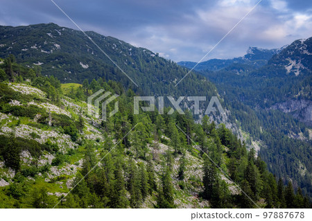 Wonderful landscape in the Austrian Alps - perfect for vacation and relaxation Wonderful landscape in the Austrian Alps - perfect for vacation and relaxation 97887678