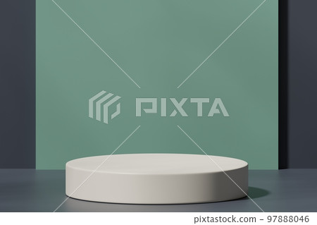 Scene with a podium for product presentation, 3d rendering Scene with a podium for product presentation, 3d rendering 97888046
