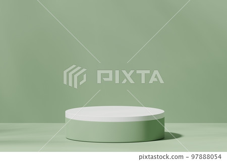 Scene with a podium for product presentation, 3d rendering Scene with a podium for product presentation, 3d rendering 97888054
