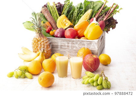 蔬菜、水果和冰沙套裝 97888472