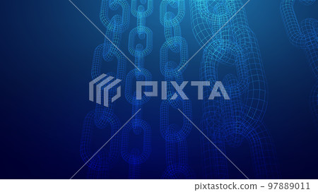 Blockchain digital technology. Big data vector background. Cryptocurrency technology vector background. Blockchain digital technology. Big data vector background. Cryptocurrency technology vector background. 97889011
