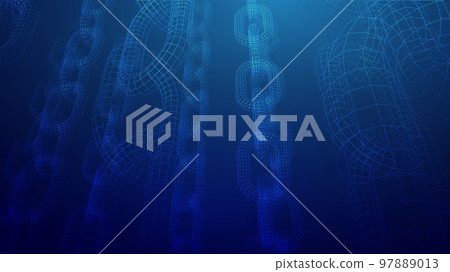 Blockchain digital technology. Big data vector background. Cryptocurrency technology vector background. 97889013