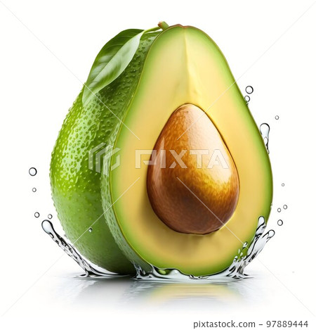 Avocado isolated on white background stock Avocado isolated on white background stock 97889444
