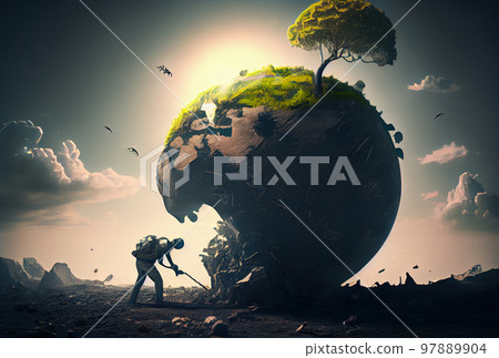 green planet concept green planet concept 97889904