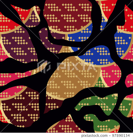 Abstract fantasy blot pattern 2 Abstract fantasy blot pattern 2 97890134