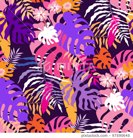 Tropical leaves pattern 11 Tropical leaves pattern 11 97890648