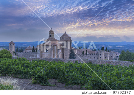 Royal Abbey of Santa Maria de Poblet, cistercian monastery, Catalonia, Spain Royal Abbey of Santa Maria de Poblet, cistercian monastery, Catalonia, Spain 97892377