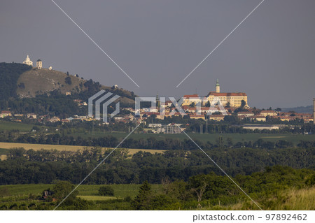 Mikulov castle and vineyard, Southern Moravia, Czech Republic Mikulov castle and vineyard, Southern Moravia, Czech Republic 97892462
