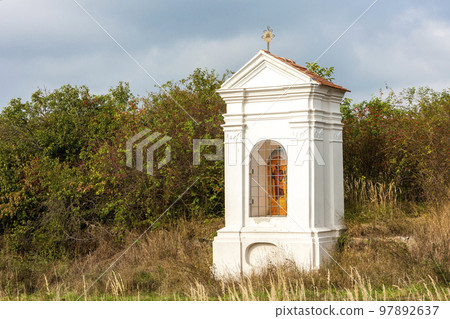 calvary chapel near Hnanice, Znojmo Region, Czech Republic calvary chapel near Hnanice, Znojmo Region, Czech Republic 97892637
