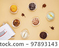 set of chocolate balls bombs for making cocoa 97893143