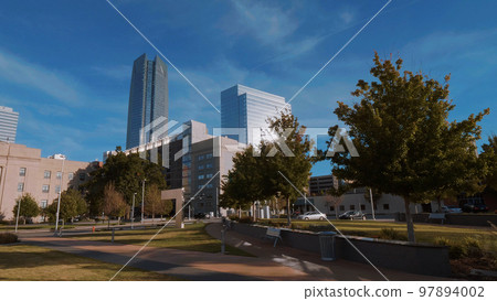 Bicentennial Park in Oklahoma City and Devon Energy Tower Bicentennial Park in Oklahoma City and Devon Energy Tower 97894002
