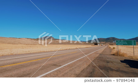 Beautiful country road in Utah 97894148