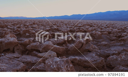 The rough sturcture of Devils Golf Course in Death Valley California 97894191