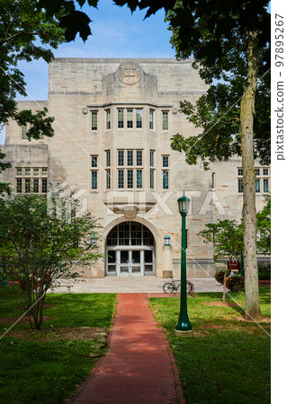 College campus Indiana University exterior limestone architecture 97895267