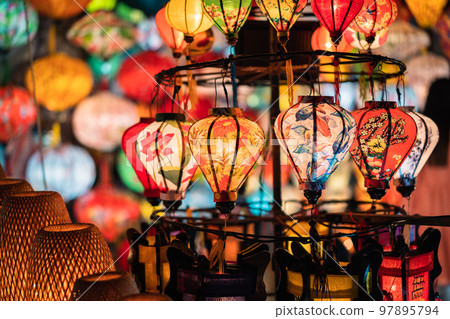 Night view of lanterns in Hoi An city, Vietnam Night view of lanterns in Hoi An city, Vietnam 97895794