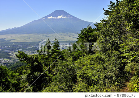 從尺子山看到的土子山、富士山 從尺子山看到的土子山、富士山 97896173