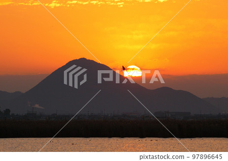 Omi Fuji and sunrise 97896645