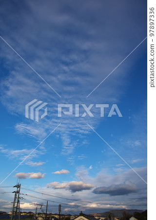 sunset and sunrise sky 97897336