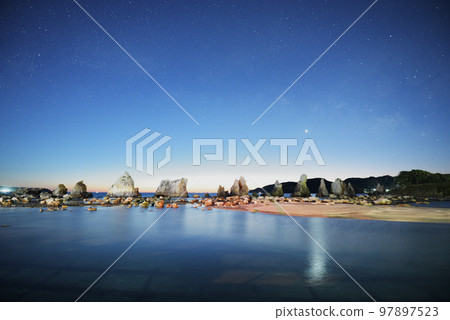 spring galaxy rising over the sea 97897523