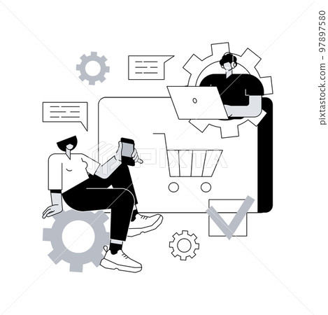Acknowledgment received abstract concept vector illustration. Acknowledgment receipt letter, payment received, confirmation message, order status, correct delivery notification abstract metaphor. 97897580