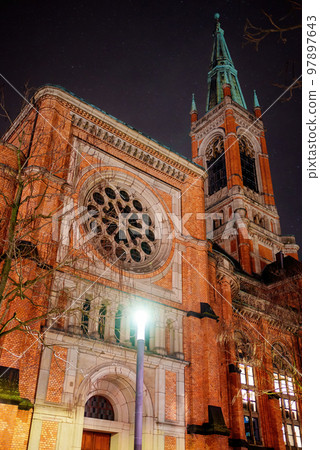Johannes Church in Dusseldorf. Dusseldorf, North Rhine-Westphalia, Germany. 97897643