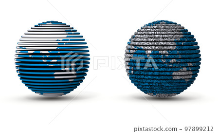 代表被污染的未來地球的抽象概念。毀滅地球。環境破壞和崩潰。 97899212