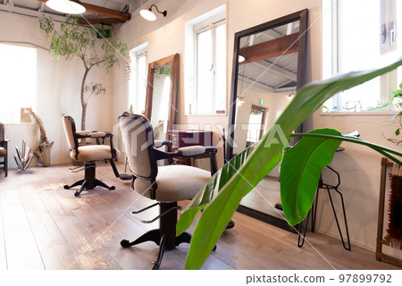 Hair salon with vintage furniture Hair salon with vintage furniture 97899792