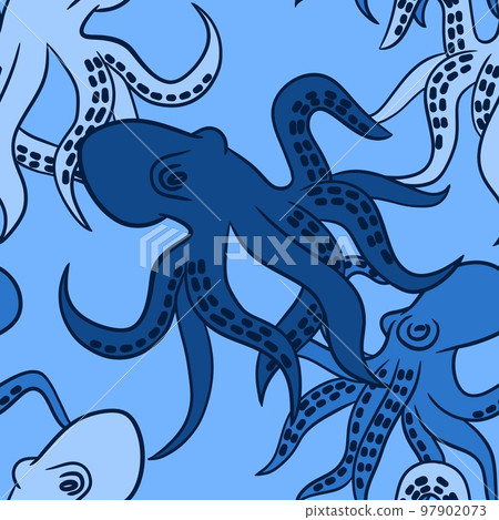 octopus pattern fabric