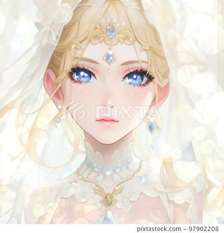 女人/可愛/萌/日/動漫/漫畫/美少女/圖標/插畫素材 97902208