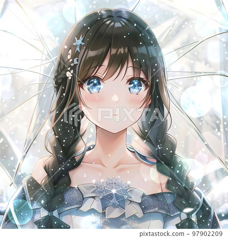 Heavenly Beautiful Anime Girl Surrounded By Stock Illustration 2326831965 |  Shutterstock