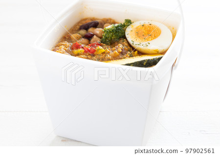 Delicious keema curry lunch box Delicious keema curry lunch box 97902561