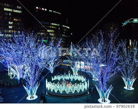 Fukuoka Prefecture Hakata Station Square Christmas Illumination Fukuoka Prefecture Hakata Station Square Christmas Illumination 97902639