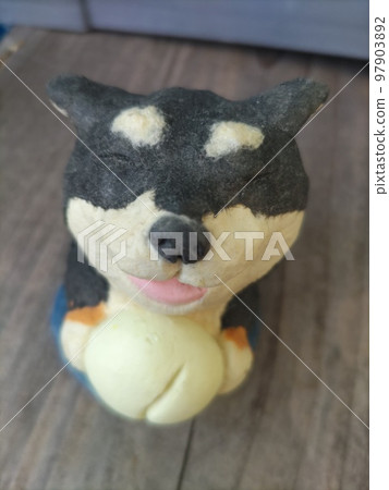 black shiba smiling dog 97903892