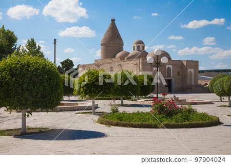 Chashmai Ayub mausoleum and sacred spring in Bukhara in Uzbekistan. Concept tourism, journey. 97904024