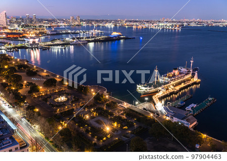 《Kanagawa Prefecture》Yokohama Bay Area Date Spot Night View 《Kanagawa Prefecture》Yokohama Bay Area Date Spot Night View 97904463