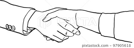 Handshake People Business agreement concept Hand drawn Line art illustration Handshake People Business agreement concept Hand drawn Line art illustration 97905618