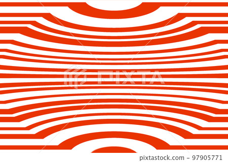 Large elliptical striped pattern with three-dimensional effect in red and white Large elliptical striped pattern with three-dimensional effect in red and white 97905771