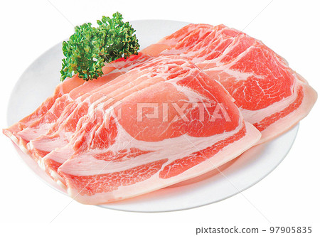 Sliced meat plate image 97905835