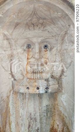 The fragment of fontain in Rome, Italy The fragment of fontain in Rome, Italy 97906210