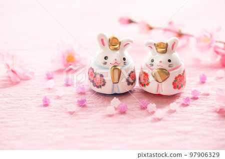 Cute Hina dolls Hinamatsuri image material Cute Hina dolls Hinamatsuri image material 97906329
