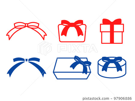 Simple gift icon set Simple gift icon set 97906886
