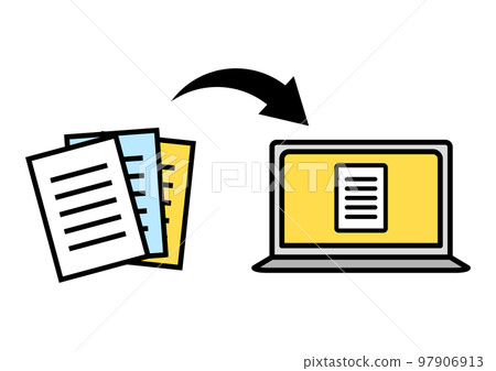 simple paperless illustration simple paperless illustration 97906913