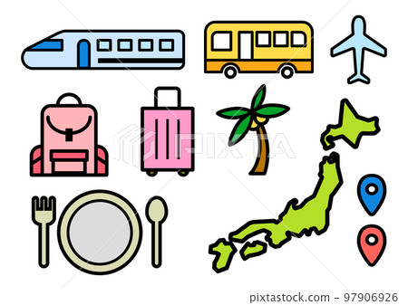 simple travel icon set 97906926