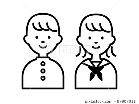 簡單的人圖標集學生 97907011