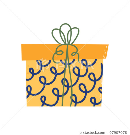 Colorful gift box. Good for Birthday, Christmas design. Vector illustration Colorful gift box. Good for Birthday, Christmas design. Vector illustration 97907078