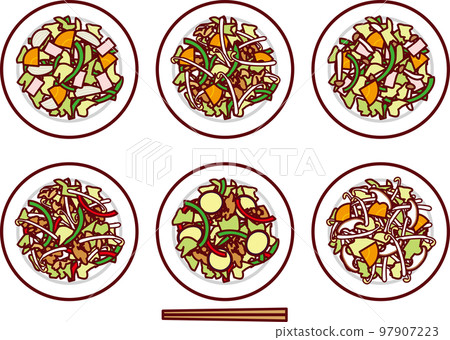 Fried vegetables 97907223