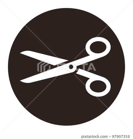 Scissors button Scissors button 97907358