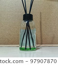 Reed empty glass bottle diffuser standing on the table. 97907870