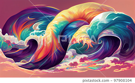 Spectral background with glass prism Spectral background with glass prism 97908104