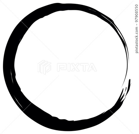 Circle black calligraphy 97908550
